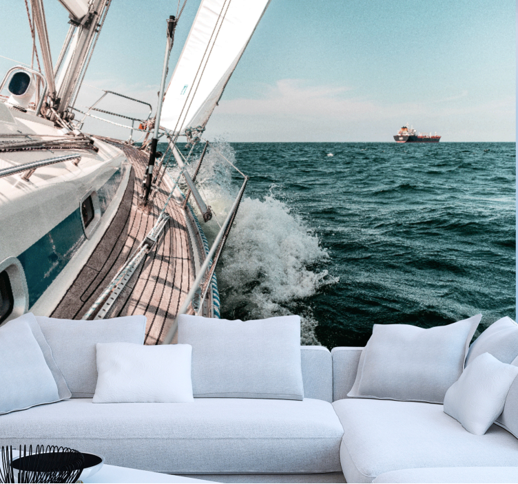 Sea mural sailing adventure - TenStickers