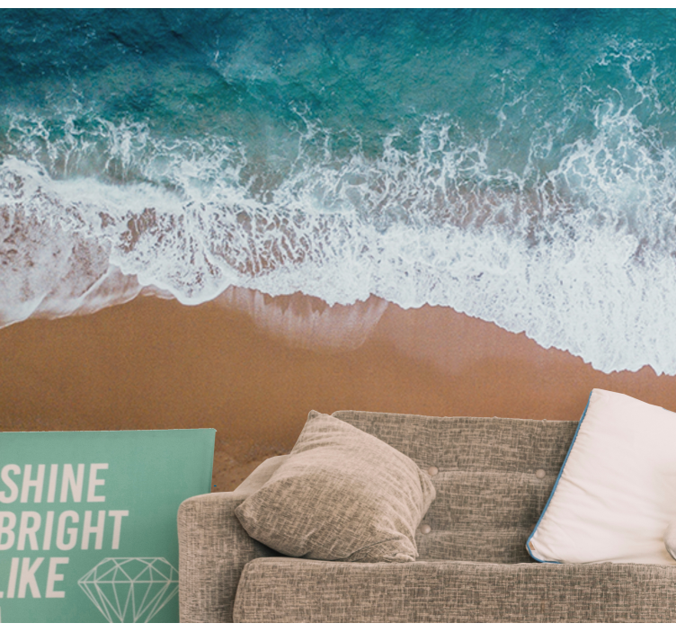 Sea mural seascape wave designs - TenStickers