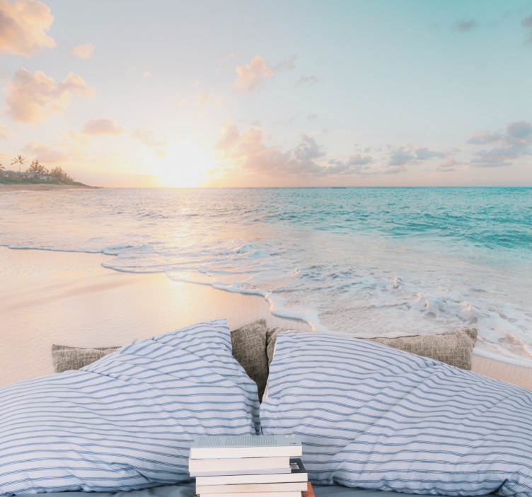 Sea mural sunset beach atmosphere - TenStickers