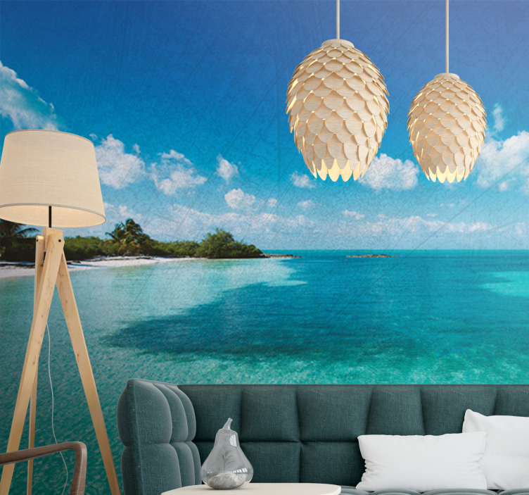 Sea mural tranquil ocean waves - TenStickers