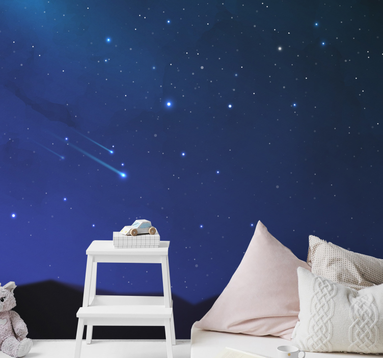 Space mural celestial nightscape - TenStickers