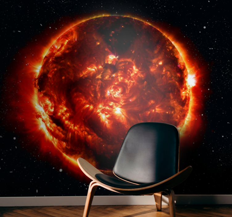 Space mural solar explosion design - TenStickers