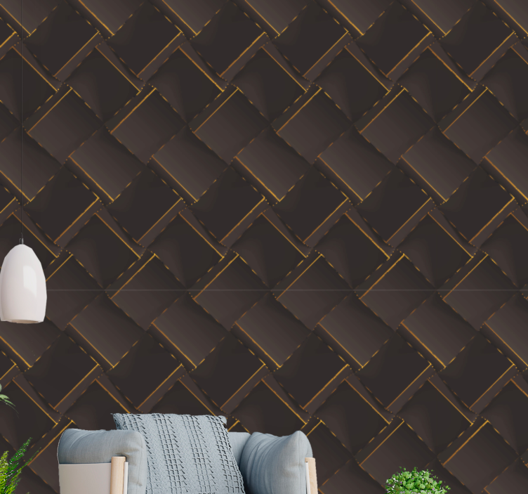 Texture wall mural textured brown pattern - TenStickers