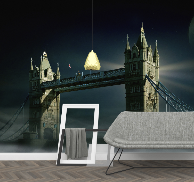 Tower Bridge Night london wall mural - TenStickers