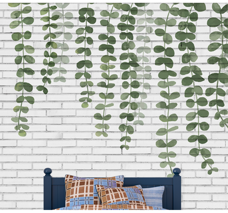 Tree mural with lush greenery - TenStickers