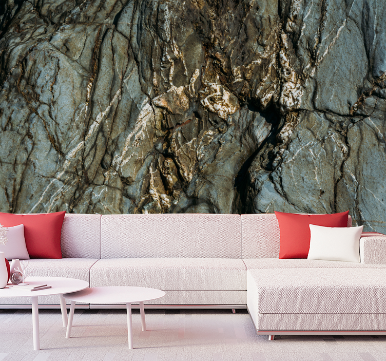 Wall mural cracked stone surface - TenStickers