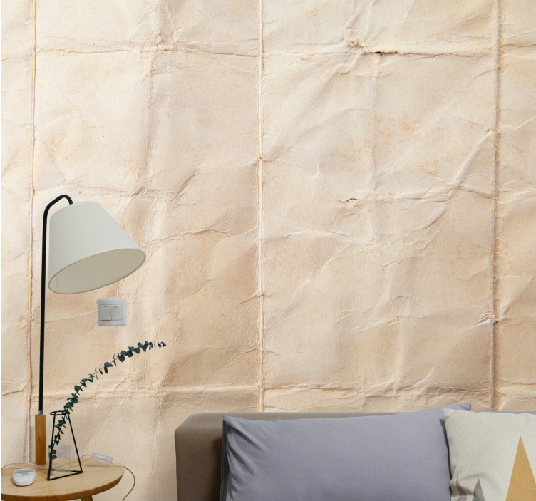 Wall mural crinkled paper texture - TenStickers