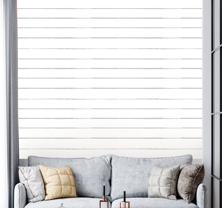 Wall mural horizontal line design - TenStickers