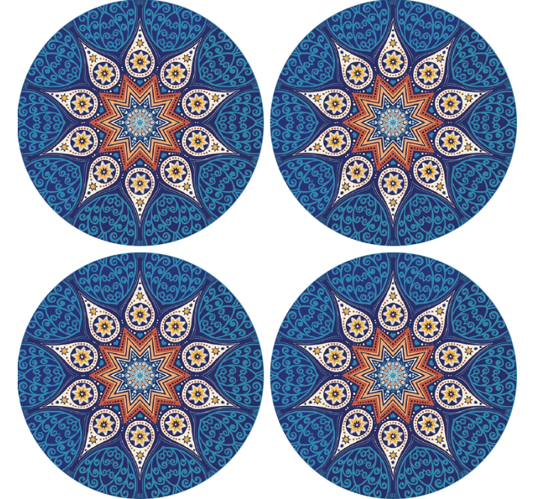Mandala Mosaic original coaster - TenStickers
