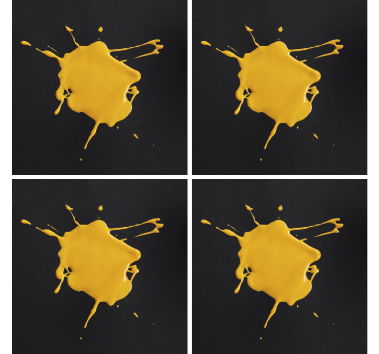 Yellow splash texture coaster - TenStickers