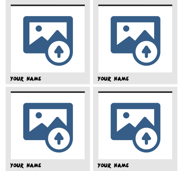 Personalisable coasters personalized photo holder - TenStickers