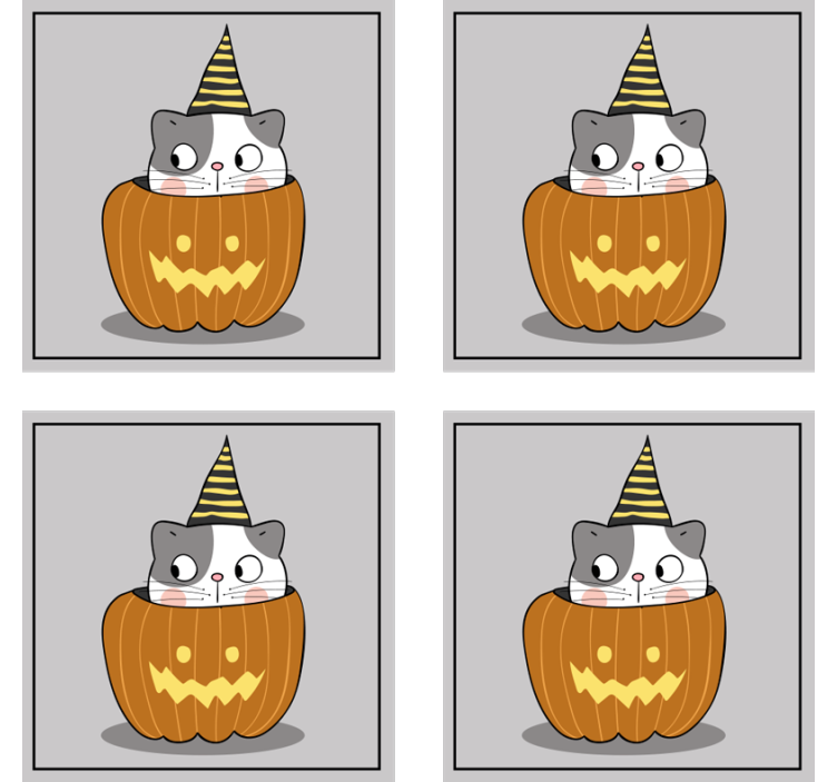 Cute cat Halloween drink coaster - TenStickers