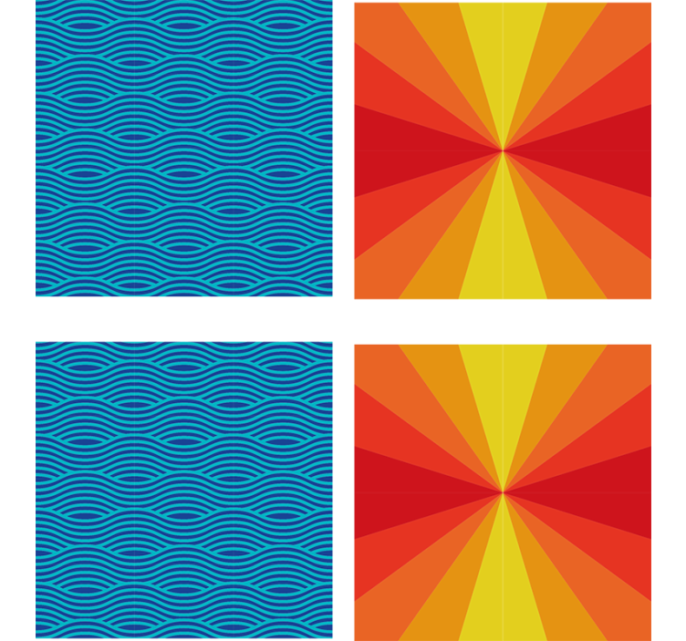 Coaster radiant color explosion - TenStickers