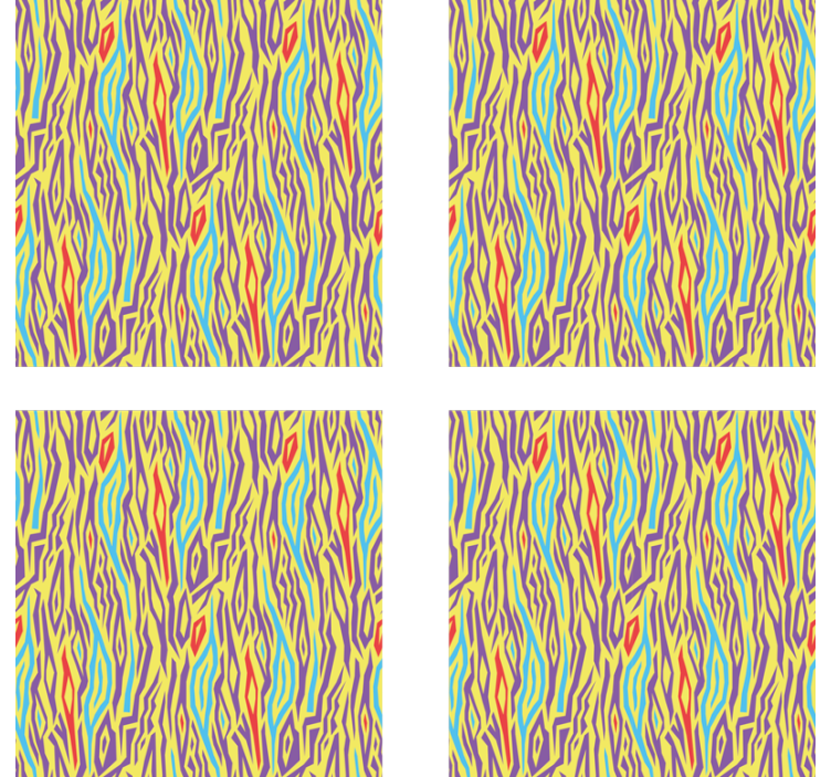 Vibrant abstract lines coaster - TenStickers