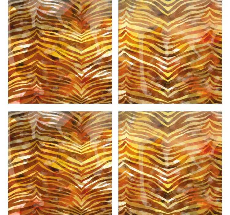 Zebra Patterned Surface coaster - TenStickers