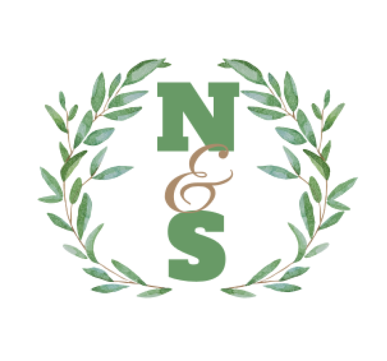 Personalisable coasters initials in leaf wreath - TenStickers