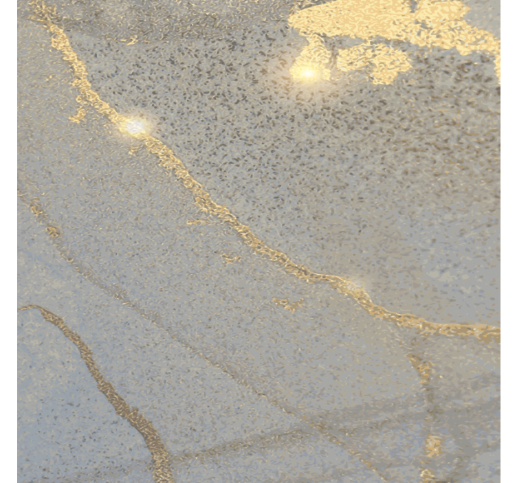 Elegant gold foil surface coaster - TenStickers