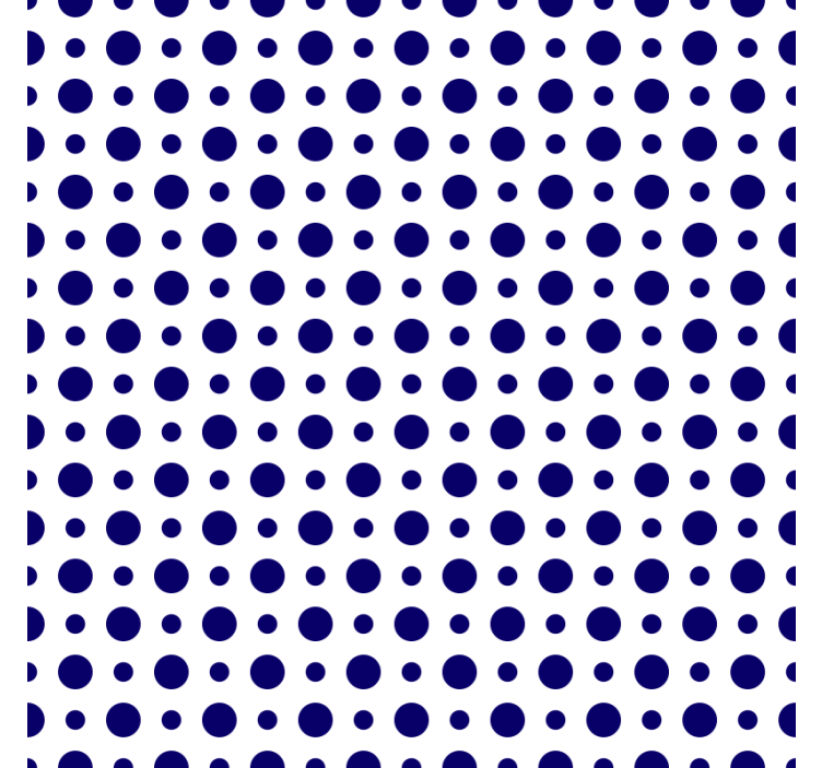 Coaster bold polka dot pattern coaster - TenStickers
