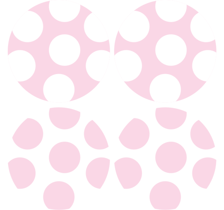 Soft polka dot pattern coaster - TenStickers