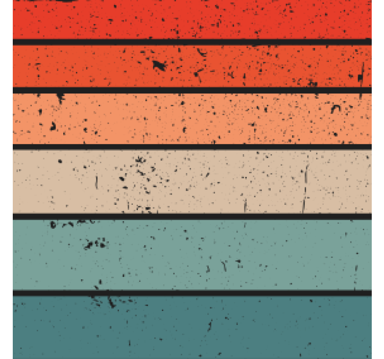 Textured striped layers coaster - TenStickers