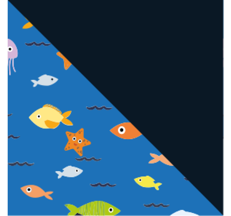 Modern coasters colorful underwater design - TenStickers