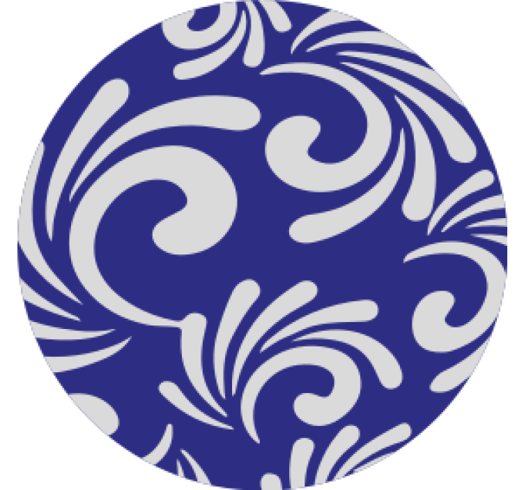 Swirling pattern motif coaster - TenStickers