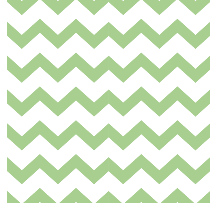 Chevron pattern in green coaster - TenStickers