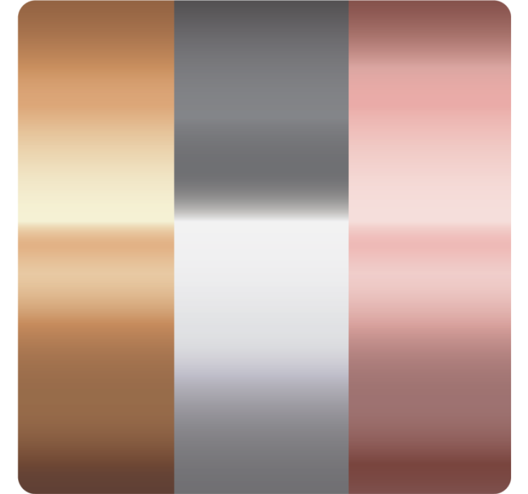 Coaster with metallic gradient stripes - TenStickers