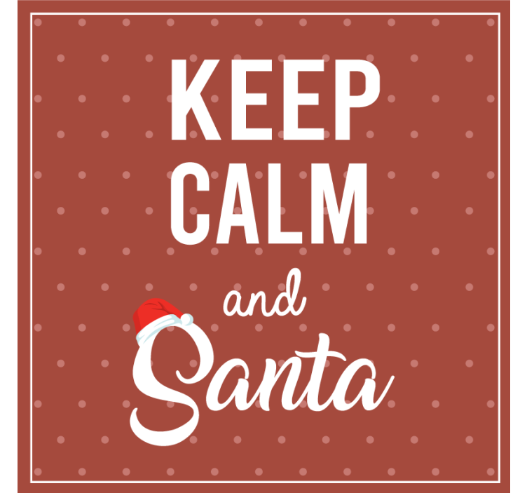 Christmas coasters with joyful quote design - TenStickers