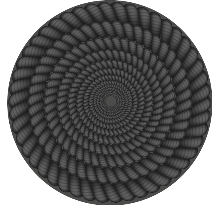 Spiral pattern round coaster - TenStickers