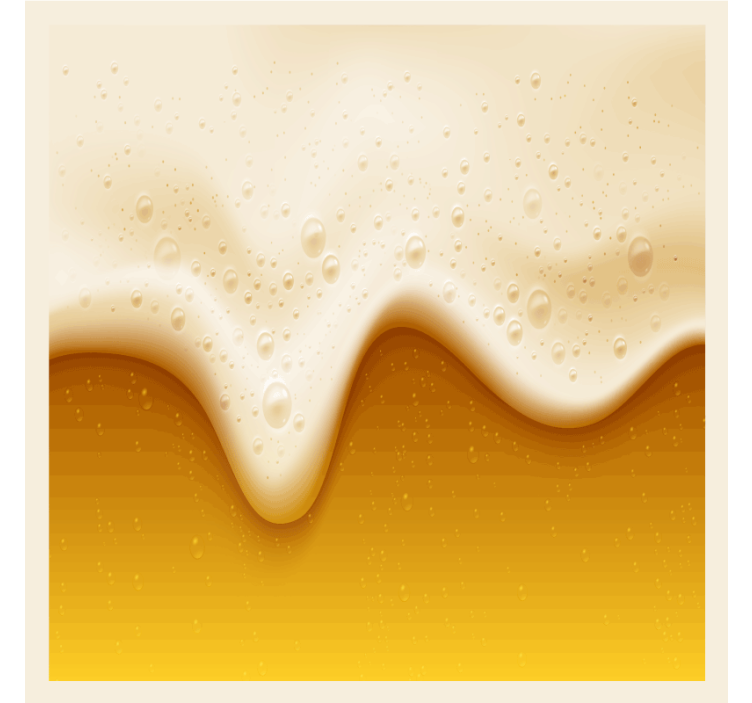 Bubbles and foam beer mats - TenStickers