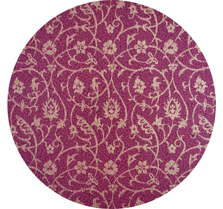 Floral motif surface coaster - TenStickers