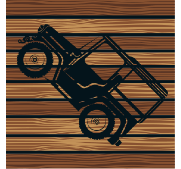 Vintage off-road vehicle coaster - TenStickers