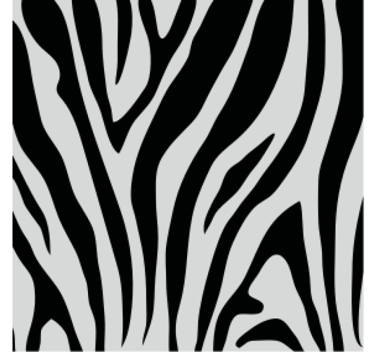 Zebra stripe pattern coaster - TenStickers