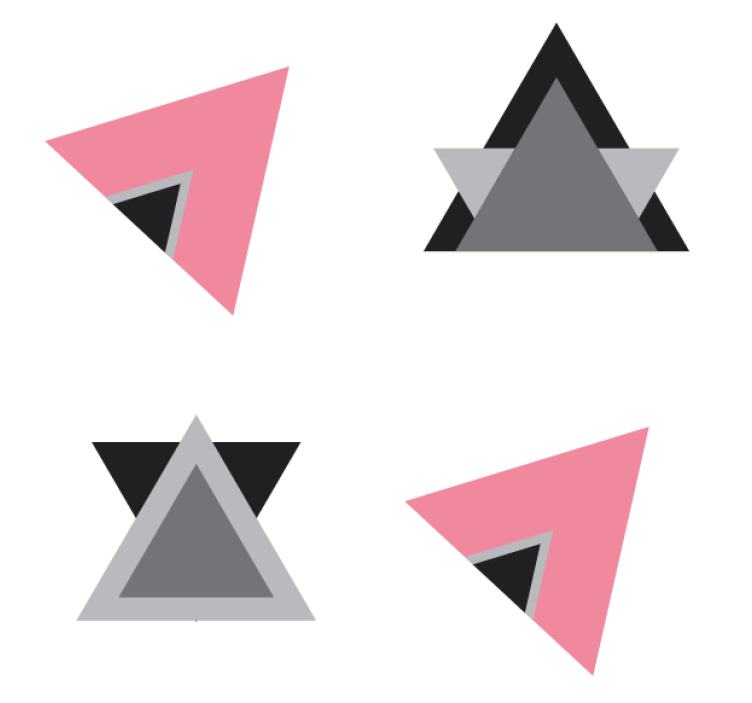 Geometric shape layers coaster - TenStickers