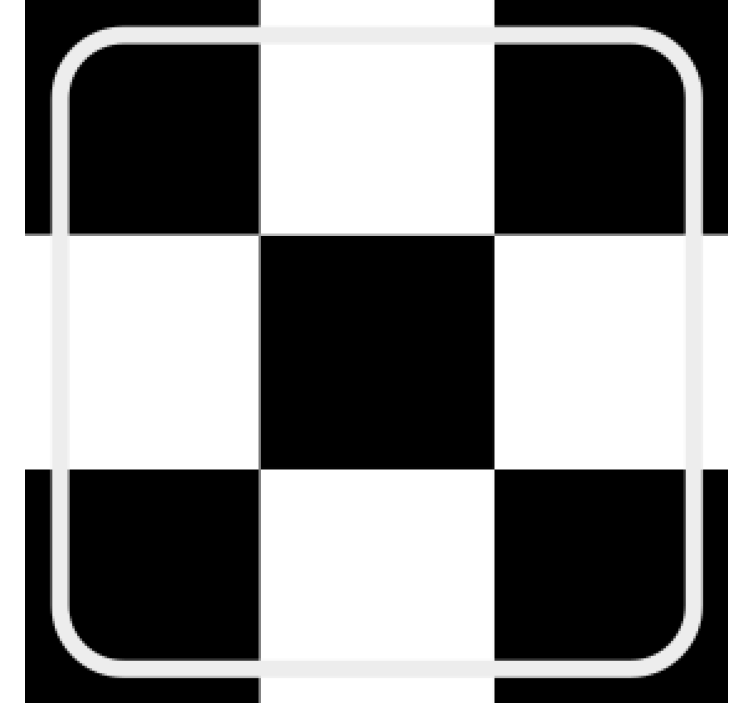 Coaster checkerboard pattern square - TenStickers