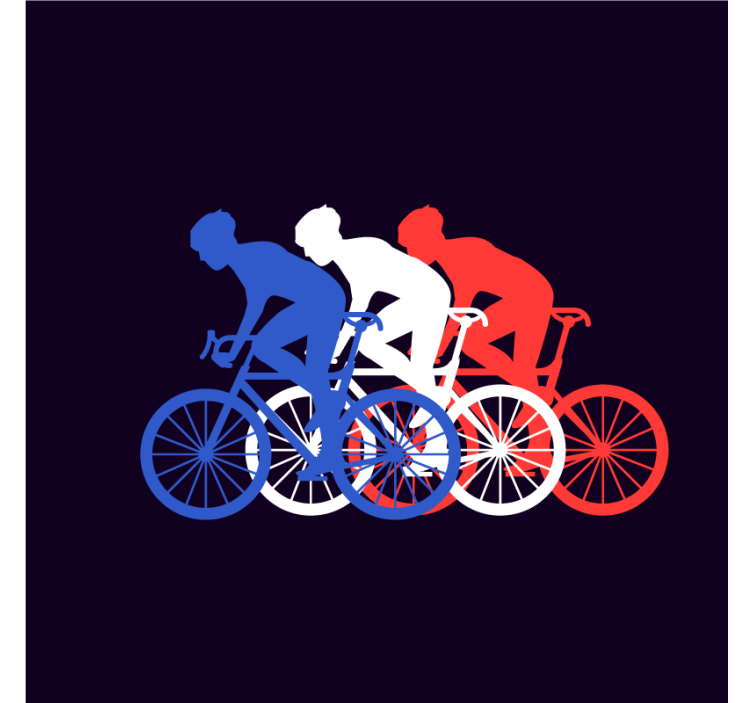 Modern coasters for cyclists in motion - TenStickers