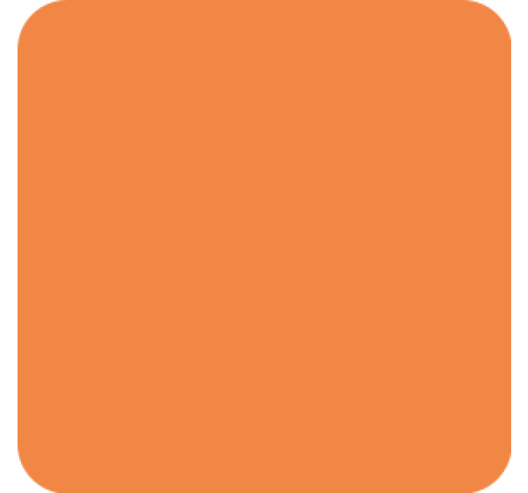 Simple orange surface coaster - TenStickers