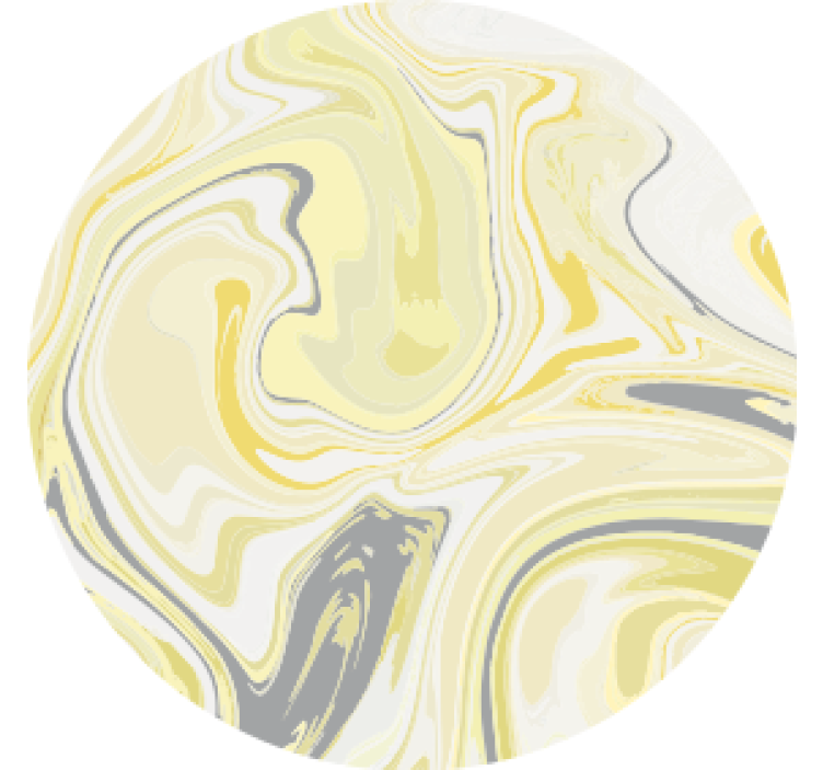 Coaster marbled yellow swirl design - TenStickers