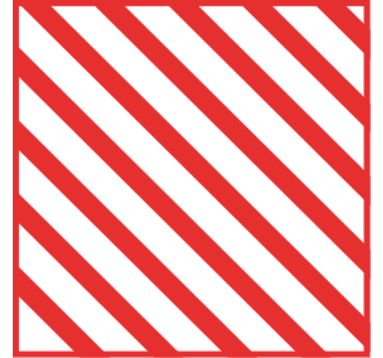 Red striped pattern coaster - TenStickers