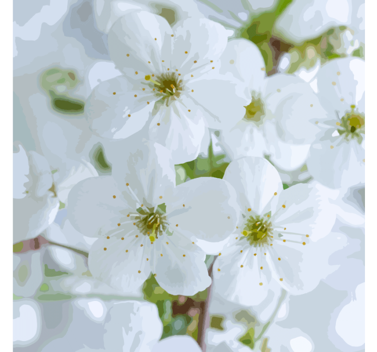Delicate cherry blossoms coaster - TenStickers