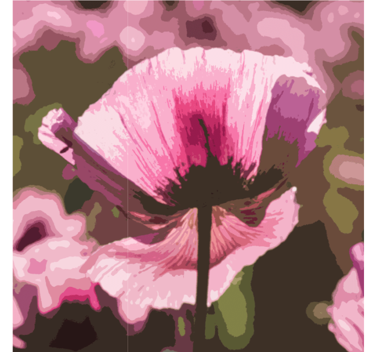 Modern coasters with luminous floral design - TenStickers