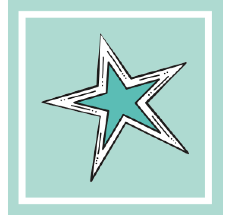 Beer mats with star graphic accent - TenStickers