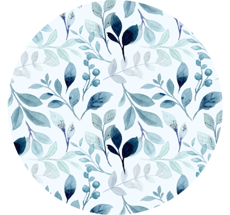 Floral leaf pattern coaster - TenStickers