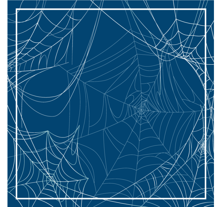 Intricate Web Pattern Halloween coasters - TenStickers