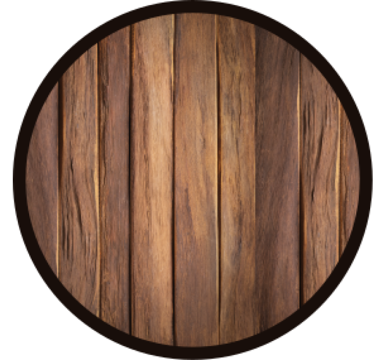 Beer mats wooden texture round coaster - TenStickers