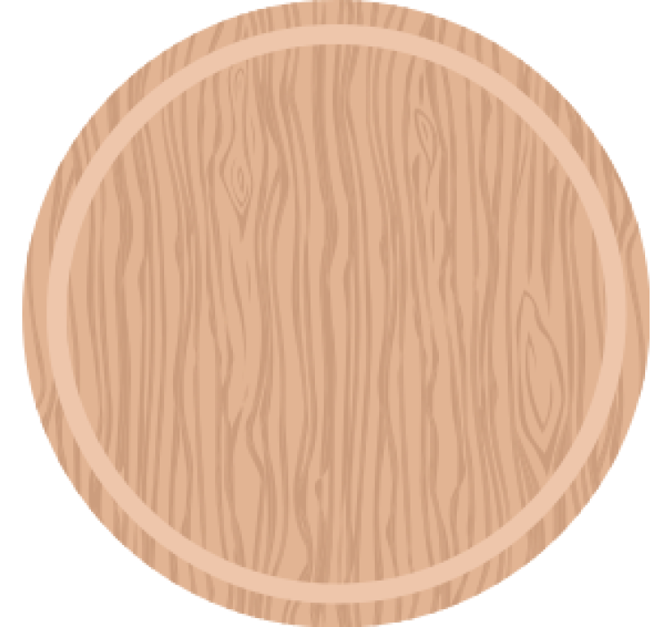 Wood grain surface coaster - TenStickers