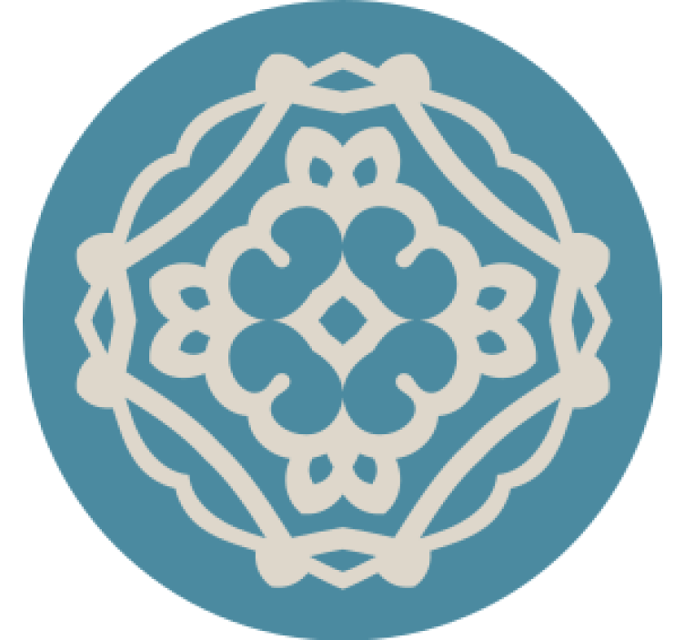 Coaster with detailed design overlay - TenStickers