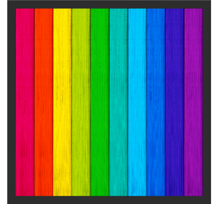 Vibrant color stripes coaster - TenStickers