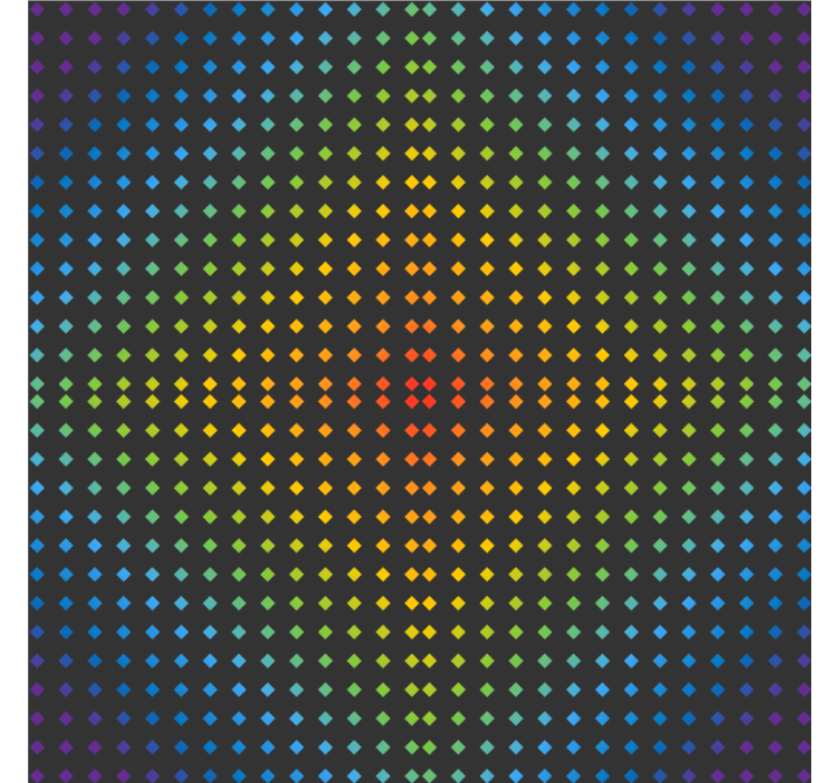 Colorful dotted pattern coaster - TenStickers